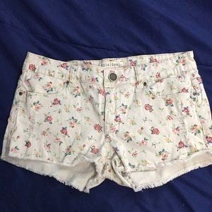 Flower Jean Shorts